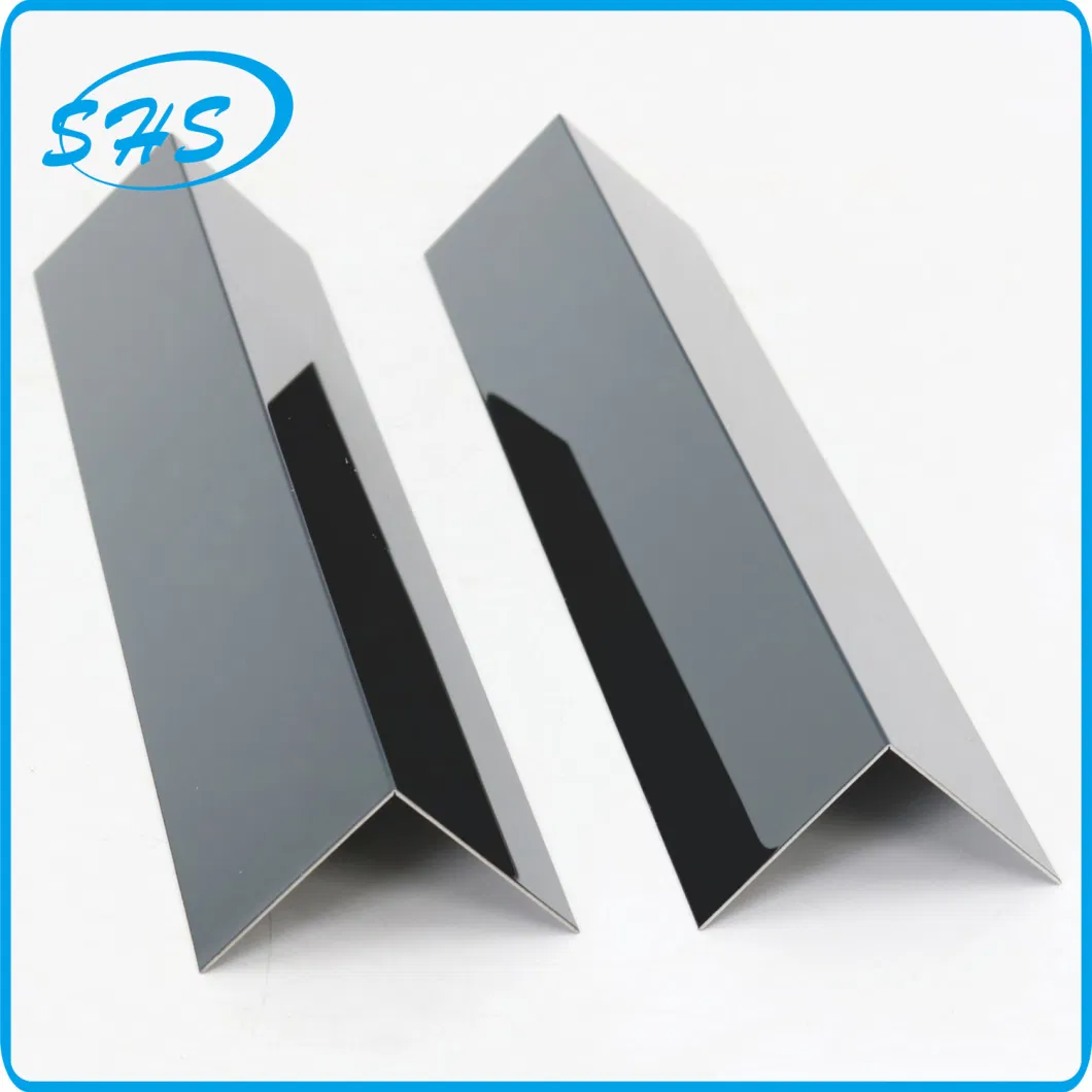 Stainless Steel V-Shape Angle Trims as Accessories for Tile Corners and Wall Corners