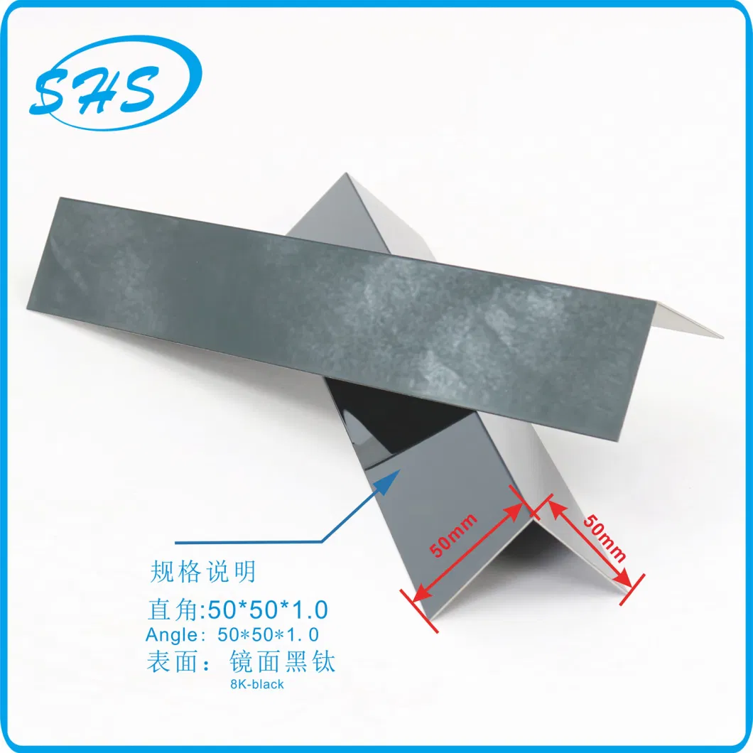 Stainless Steel V-Shape Angle Trims as Accessories for Tile Corners and Wall Corners