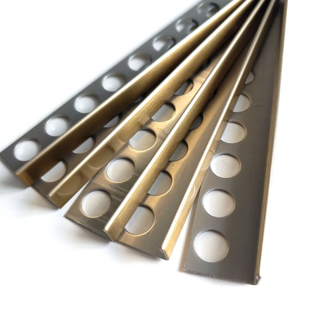 Stainless Steel L T U Shape Metal Tile Trim